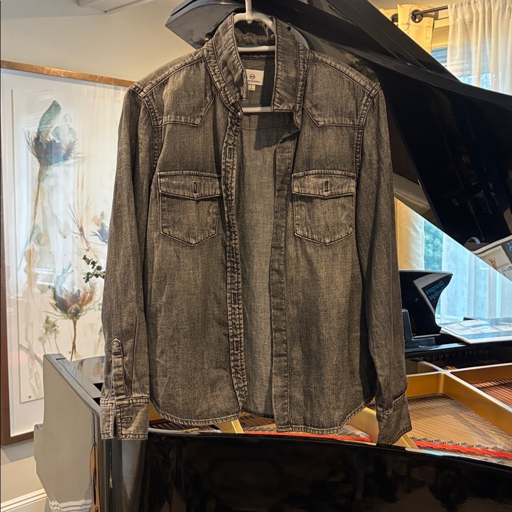 Ag Adriano Goldschmied Charcoal Shirt Jacket